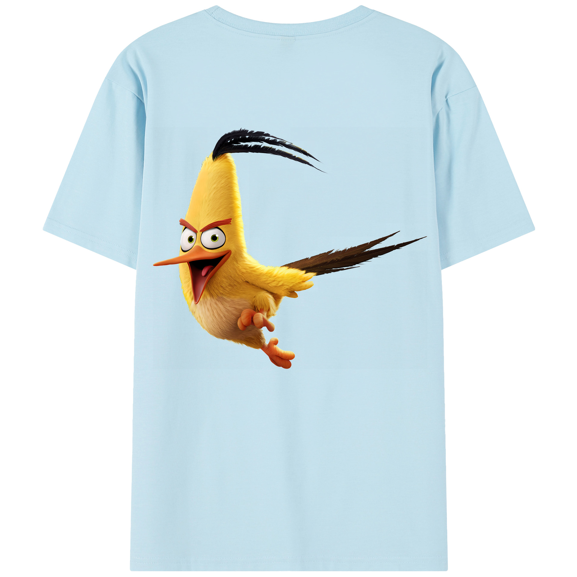 （画像用） Angry Birds アングリーバード 綿100％半袖Tシャツ（背面プリント）